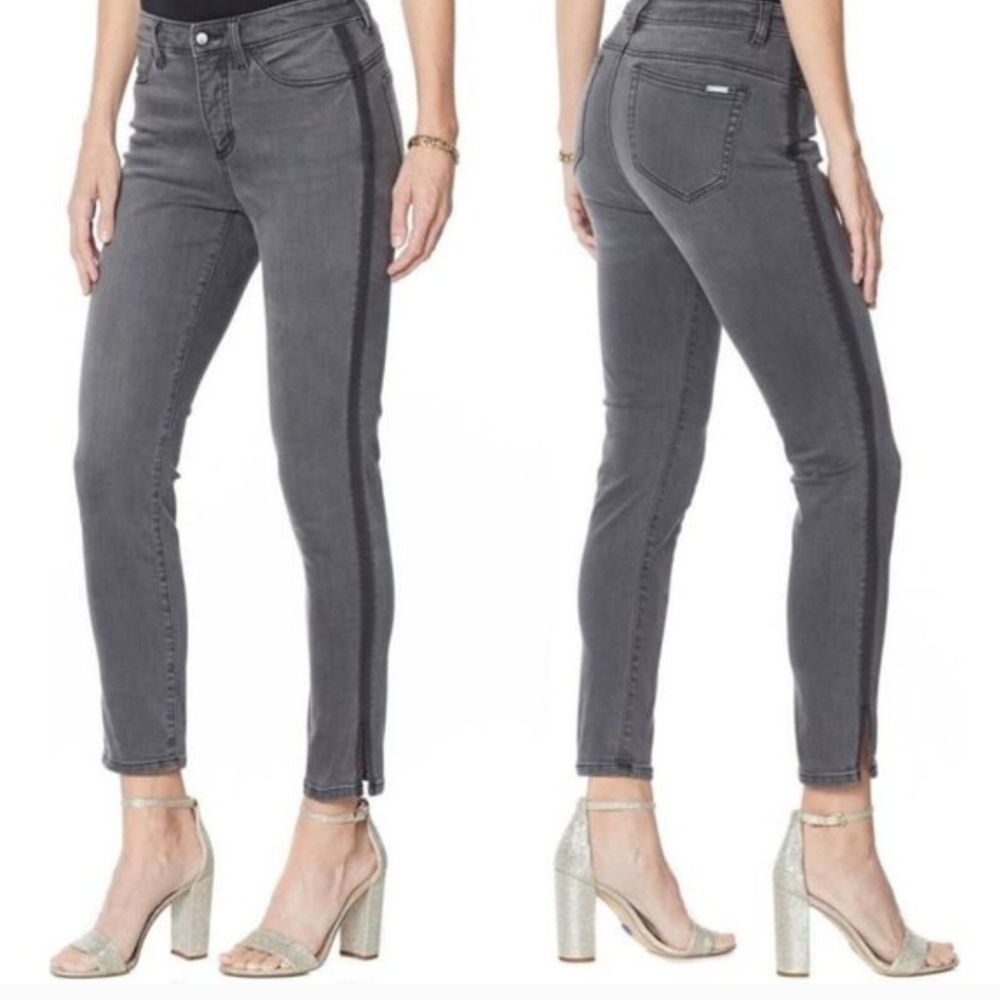 G By Giuliana Valley Gray Wash G-Sculpt Ankle Jeans